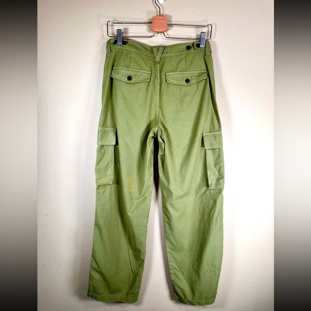 NWT Madewell Garment-Dyed Low-Slung Straight Cargo Pants in Classic Olive - Picture 7 of 14